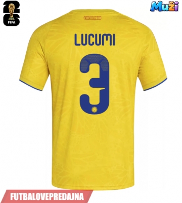 Lacne Muži Futbalové dres Kolumbia Jhon Lucumi #3 MS 2026 Krátky Rukáv - Domáci
